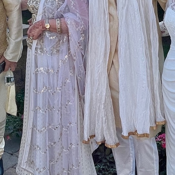 Cream and gold Indian Palazzo set - Picture 10 of 10